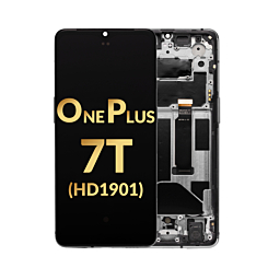 OLED Assembly with Frame for Oneplus 7T (HD1901) (BLACK) (Premium)