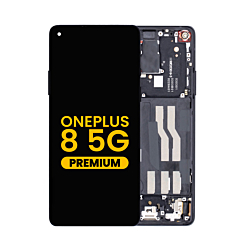 OLED Assembly with Frame for OnePlus 8 5G (ONYX BLACK) (Premium)