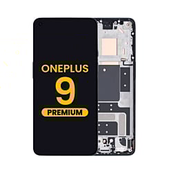 OLED Assembly with Frame for OnePlus 9 (ASTRAL BLACK) (US Version) (Premium)