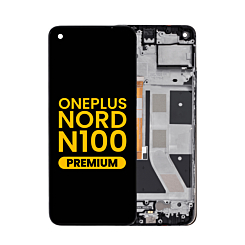 LCD Assembly with Frame for OnePlus Nord N100 (BLACK) (Premium)