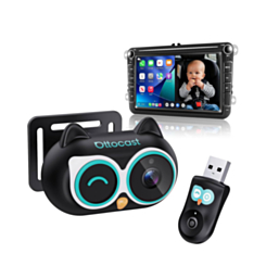 Ottocast - Otto Cabin Care Owl Shaped Wired to Wireless Android Auto / CarPlay + Baby Camera (Only Ground Shipping)