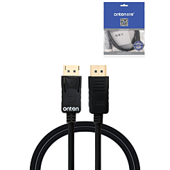Onten DP Male to DP Male Cable (Supports 4K) (6ft) (Only Ground Shipping) (6ft)