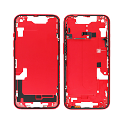 Order the red middle frame with parts for iPhone 14 international version OEM pull A grade.


