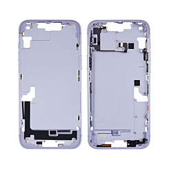 Order the middle frame with parts for the iPhone 14 Plus — in Purple, International version, OEM pull B grade.