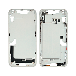 Stock up on the middle frame with parts for the iPhone 14 Plus — in White, International version, OEM pull A grade.