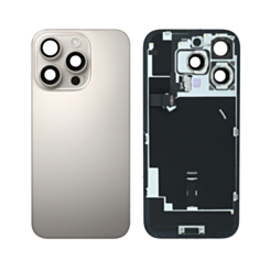 Grab the wholesale deals on the Natural Titanium Back Glass with Frame, Wireless NFC Charging Flex, and MagSafe Magnet for iPhone 16 Pro, OEM Pull B Grade.