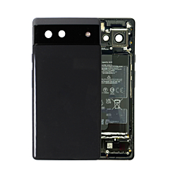 Housing Frame with Small Components Pre-Installed for Google Pixel 6 (STORMY BLACK) (OEM Pull D Grade) (Only Ground Shipping)