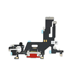 Stock up on the iPhone 11 charging port flex cable in red, OEM pull.
