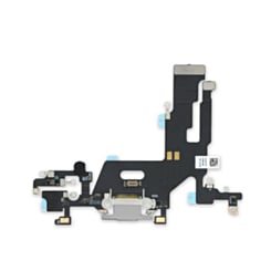 Buy the charging port flex cable for iPhone 11 in white, OEM pull.
