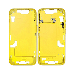 Middle Frame with Small Parts iPhone 14 (YELLOW) (US Version) (OEM Pull B Grade)