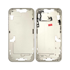 Stock up on the middle frame with small parts for the iPhone 14 Plus — in White, US version, OEM pull A grade.
