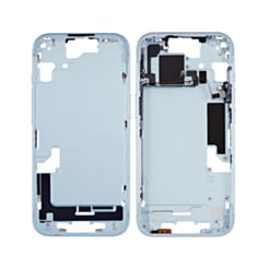 Middle Frame with Small Parts for iPhone 15 (BLUE) (US Version) (OEM Pull B Grade)