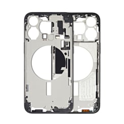 Middle Frame with Small Parts for iPhone 15 Pro Max (BLACK TITANIUM) (US Version) (OEM Pull A Grade)