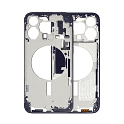 Middle Frame with Small Parts for iPhone 15 Pro Max (BLUE TITANIUM) (US Version) (OEM Pull A Grade)