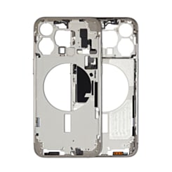 Middle Frame with Small Parts for iPhone 15 Pro Max (NATURAL TITANIUM) (US Version) (OEM Pull A Grade)