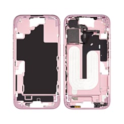 Middle Frame with Photo Capture Button and Small Parts for iPhone 16 (PINK) (US Version) (OEM Pull A Grade)