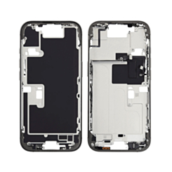 Middle Frame with Photo Capture Button and Small Parts for iPhone 16 Pro (BLACK TITANIUM) (International Version) (OEM Pull B Grade)
