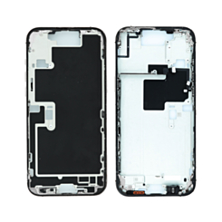 Middle Frame with Photo Capture Button and Small Parts for iPhone 16 Pro Max (WHITE TITANIUM) (US Version) (OEM Pull B Grade)