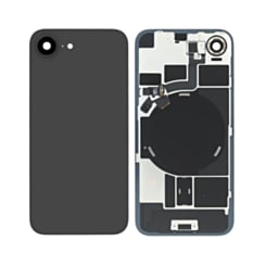 Back Glass with Frame and Wireless NFC Charging Flex and MagSafe Magnet for iPhone 17e (BLACK) (OEM Pull A Grade)
