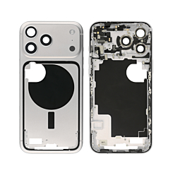 Middle Frame with Small Parts for iPhone 17 Pro Max (SILVER) (International Version) (OEM Pull A Grade)