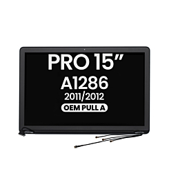 LCD Assembly for MacBook Pro Unibody 15" (A1286 / Early 2011 / Late 2011 / Mid 2012) (ALL COLORS) (OEM Pull A Grade)