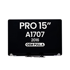 MacBook Pro 15" with Touch Bar (A1707 / Late 2016) LCD Assembly (SPACE GRAY) (OEM Pull A Grade)