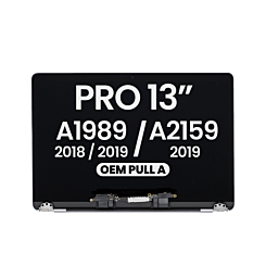 LCD Assembly (SILVER) (OEM Pull A Grade) for MacBook Pro 13" (A1989 / Late 2018 / Early 2019)(A2159 / Mid 2019)