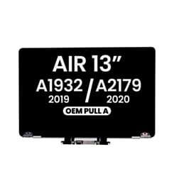 LCD Assembly (SPACE GRAY) (OEM Pull A Grade) for MacBook Air 13" Retina (A1932 / Mid 2019) (A2179 / Early 2020)