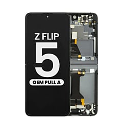 OLED Assembly with Frame for Galaxy Z Flip 5 F731 (GRAPHITE) (Pull A Grade)