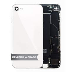 Back Housing Frame with Small Components Pre-Installed for iPhone SE (2022) (STARLIGHT) (OEM Pull A Grade) (Only Ground Shipping)