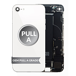 Back Housing Frame with Small Components Pre-Installed for iPhone SE (2022) (STARLIGHT) (OEM Pull A Grade) (Only Ground Shipping)