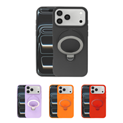 Pastel Shield Carbon Fiber Magnetic Kickstand Case for iPhone 17 Pro Max (Only Ground Shipping)