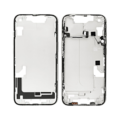 Purchase the white middle frame with parts for iPhone 14 international version OEM pull B grade.

