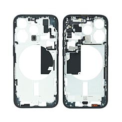 Grab the wholesale deals on the Middle Frame with Small Parts for iPhone 15 Pro in Blue Titanium, International Version, OEM Pull B Grade.
