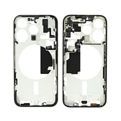 Middle Frame with Small Parts for iPhone 15 Pro (WHITE TITANIUM) (International Version)