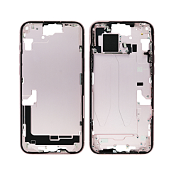 Grab the wholesale deals on the middle frame with parts for iPhone 15 Plus — pink, international version, OEM pull A grade.