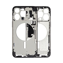 Order the Middle Frame with parts for iPhone 15 Pro Max in Black, International Version, OEM Pull B Grade.
