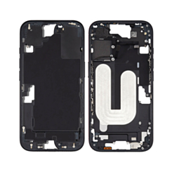 Middle Frame with Photo Capture Button and Small Parts for iPhone 16 (BLACK) (International Version) (OEM Pull A Grade)