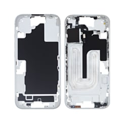 Middle Frame with Photo Capture Button and Small Parts for iPhone 16 (WHITE) (International Version)