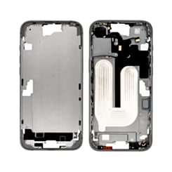 Middle Frame with Photo Capture Button and Small Parts for iPhone 16 Plus (BLACK) (International Version) (OEM Pull B Grade)