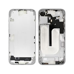 Middle Frame with Photo Capture Button and Small Parts for iPhone 16 Plus (WHITE) (International Version) (OEM Pull B Grade)