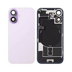 Back Glass with Frame and Wireless NFC Charging Flex and MagSafe Magnet for iPhone 17 (LAVENDER) (OEM Pull B Grade)