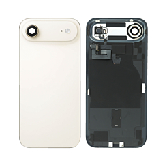 Back Glass with Frame and Wireless NFC Charging Flex and MagSafe Magnet for iPhone Air (LIGHT GOLD) (OEM Pull B Grade)