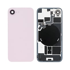 Back Glass with Frame and Wireless NFC Charging Flex and MagSafe Magnet for iPhone 17e (SOFT PINK) (OEM Pull B Grade)