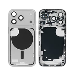 Middle Frame with Small Parts for iPhone 17 Pro (SILVER) (International Version) (OEM Pull B Grade)