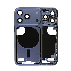 Middle Frame with Small Parts for iPhone 17 Pro (DEEP BLUE) (US Version) (OEM Pull B Grade)