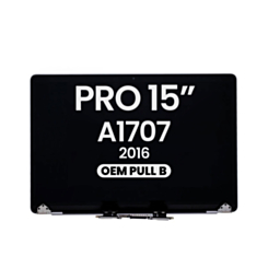 MacBook Pro 15" with Touch Bar (A1707 / Late 2016) LCD Assembly (SPACE GRAY) (OEM Pull B Grade)