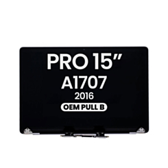 MacBook Pro 15" with Touch Bar (A1707 / Late 2016) LCD Assembly (SILVER) (OEM Pull B Grade)