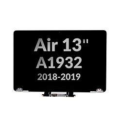 MacBook Air 13" Retina (A1932 / Late 2018 / Early 2019) LCD Assembly (SILVER) (OEM Pull B Grade)
