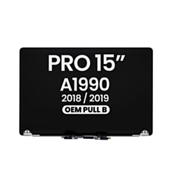 LCD Assembly for MacBook Pro 15" A1990 (2018-2019) (OEM Pull B Grade)  (SPACE GRAY)